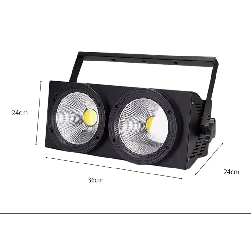 Mingjie LED 200 واط الجمهور ضوء DMX كول + دافئ أسود أضواء للمسرح ستروب للمسرح الحفل المنزل حفلة حديقة المناظر الطبيعية الخلابة #4