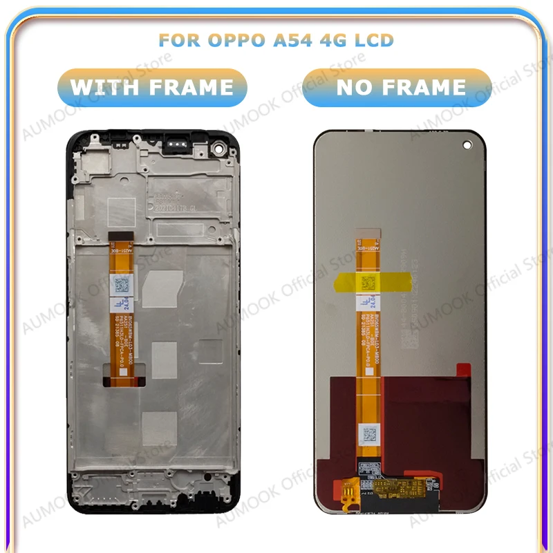 Pantalla IPS LCD para Oppo A54 4G 5G CPH2239 CPH2195 OPG02 con táctil y digitizador con marco, reemplazo de pantalla 4