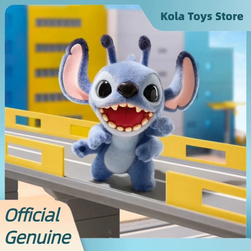 Genuino Stitch Ohana significa Serie di famiglie Scatola misteriosa Figurine carine Ornamenti Giocattoli Bambole Stitch Blind Box Anime Figure Regali