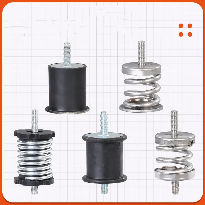 2PCS Agricultural fertilizer spreader shock-absorbing column bracket Spring rubber Or stainless steel spring base with screws