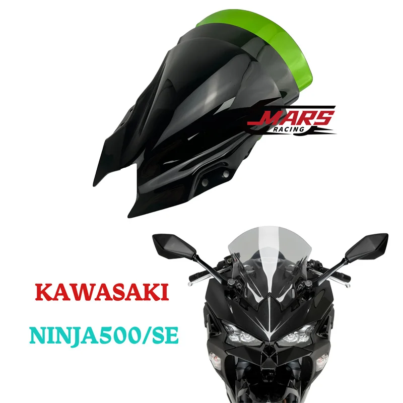 

Для KAWASAKI NINJA 500 Ninja 500 SE 2024 2025 аксессуары для мотоциклов, переднее лобовое стекло, ветровой дефлектор с воздушным потоком ninja 500