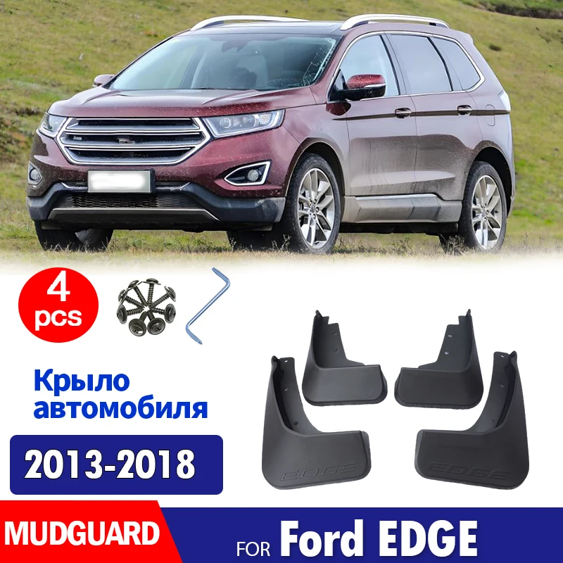 

4pcs Car Front Rear Ford EDGE Mudflap Mudguards Sludge Splash Guards Mudflaps Fender Flares For Ford Edge 2015 2016 2017 2018