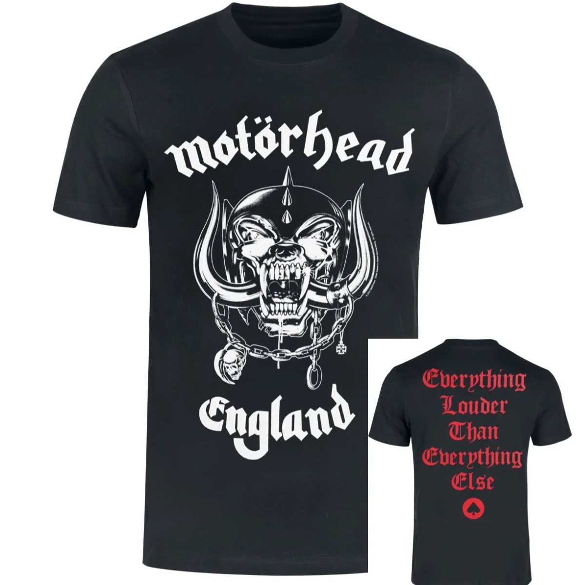 Make A Difference Motörhead T-Shirt für Männer und Frauen, Band-Grafik-T-Shirt aus Baumwolle, Sommer-Top
