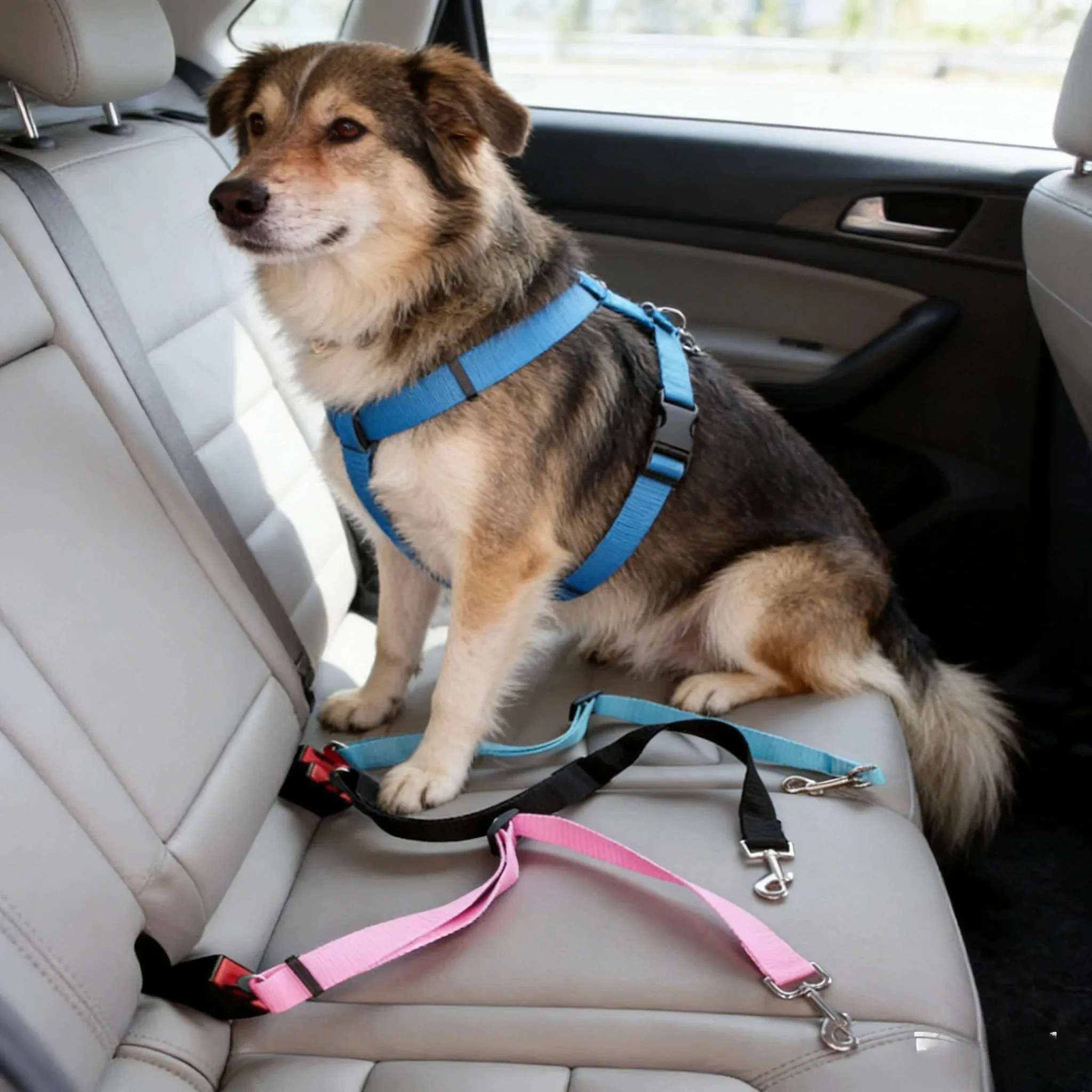 Pet Dog Cat Car Seat Belt Adjustable Universal Nylon Safety 