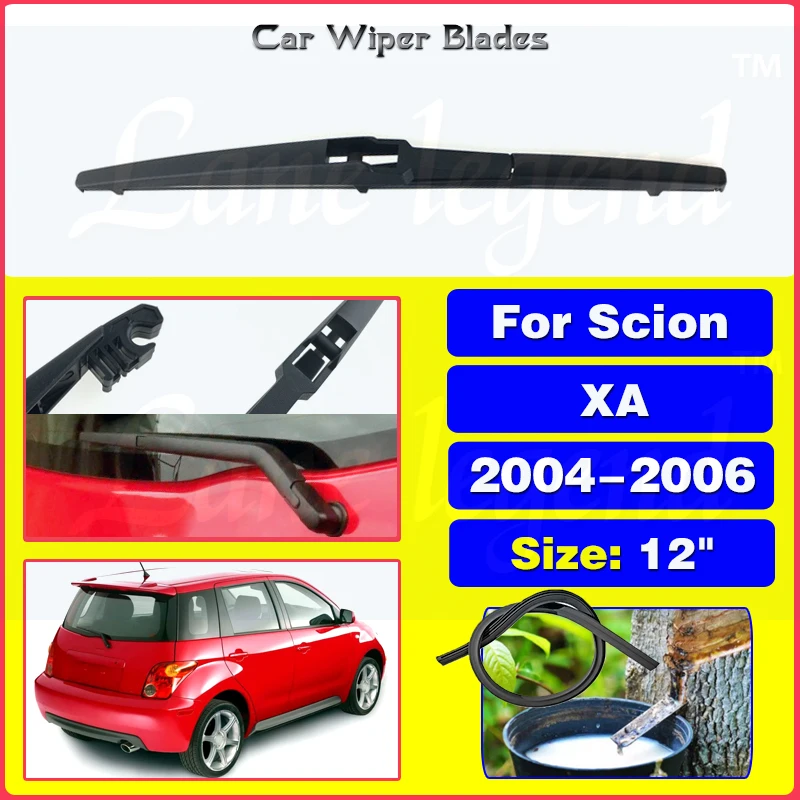 

Car Rear Wiper Blade For Scion XA 2004 - 2006 Windscreen Windshield Wipers Brushes Cleaning Car Accessories 12"