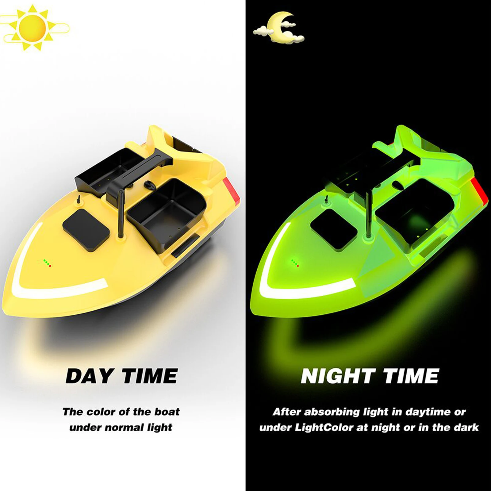 Automatisches Angelköderboot 500m Fernbedienung Angelköderboot GPS Autoladekabel 12-24V für Angelköderboot – Detail 15