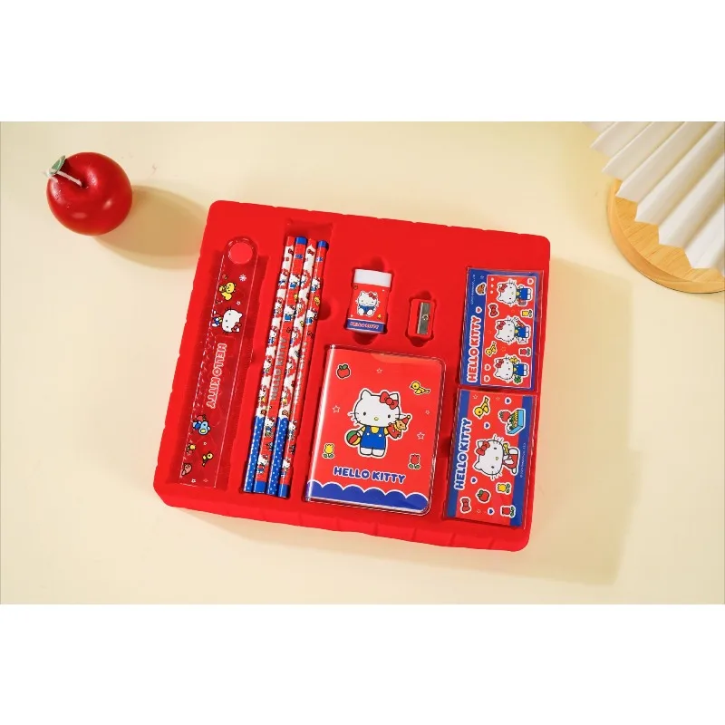 

Hello Kitty Stationery Set Anime Cute Student Girl Supplies School Accessories Desktop Decor Holiday Birthday Toy Gift Wholesale