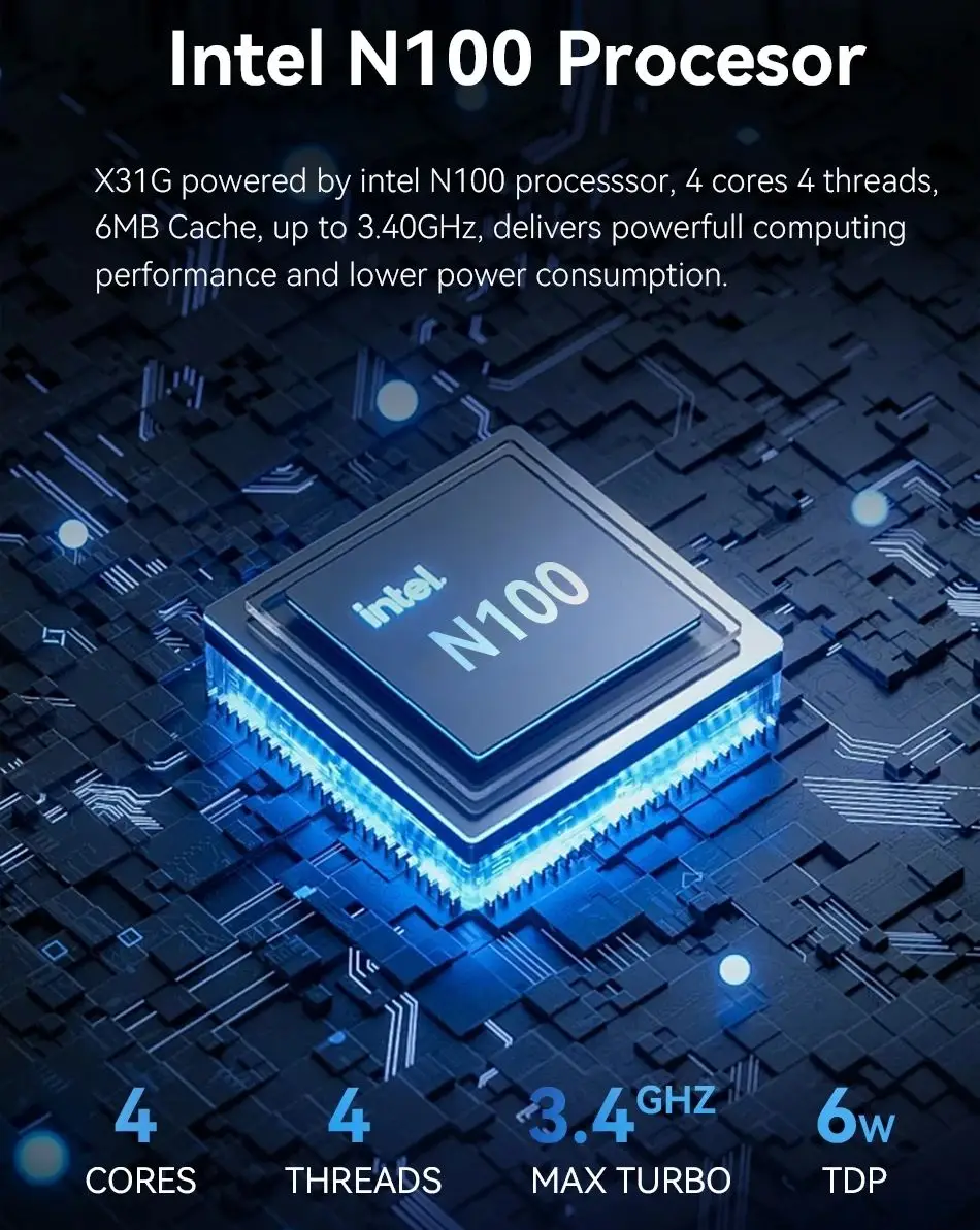 Inter Core Celeron Series Mini PC Barebone Kit DDR3/DDR4 SSD Supporto 2xRS232/485 Linux Pfense Computer compatto per uso industriale