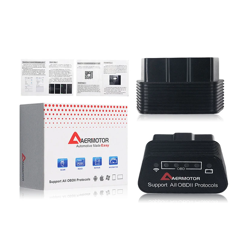 قارئ رموز ELM327 V1.5 OBD2 ماسح تشخيصي للسيارة ، واي فاي ، بلوتوث ، أدوات تشخيص ، دعم نظام أندرويد ، IOS #1