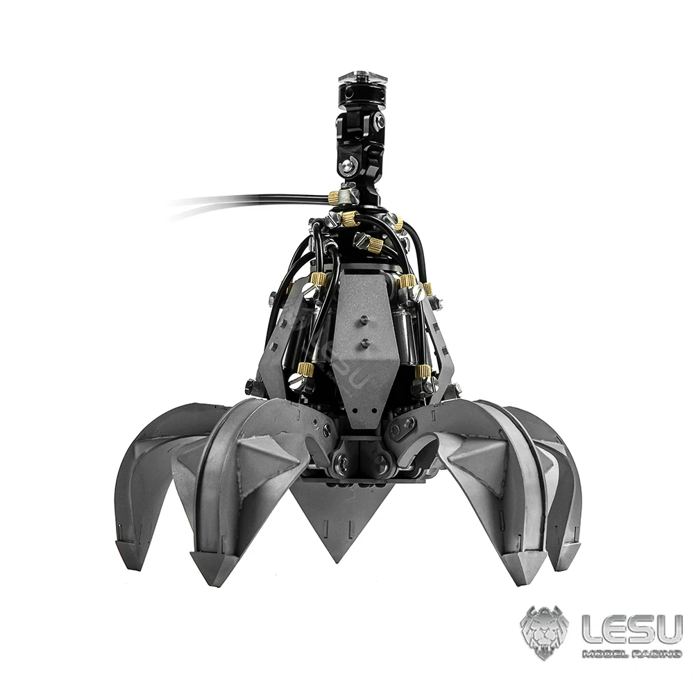 LESU – poignée hydraulique à peler Orange, de rechange pour grue RC 1/14, benne de voiture, camion benne, modèle Toucan, accessoires, jouets pour adultes TH22566