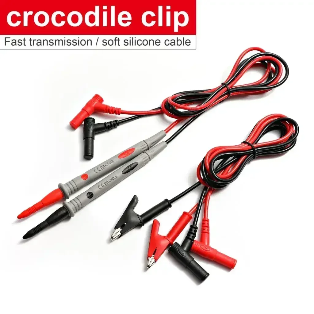 1000V 20A Probe Test Lead untuk Multimeter Digital Klip Buaya Ujung Jarum Meter Multimeter Tester Lead Probe Kawat Pena Kabel