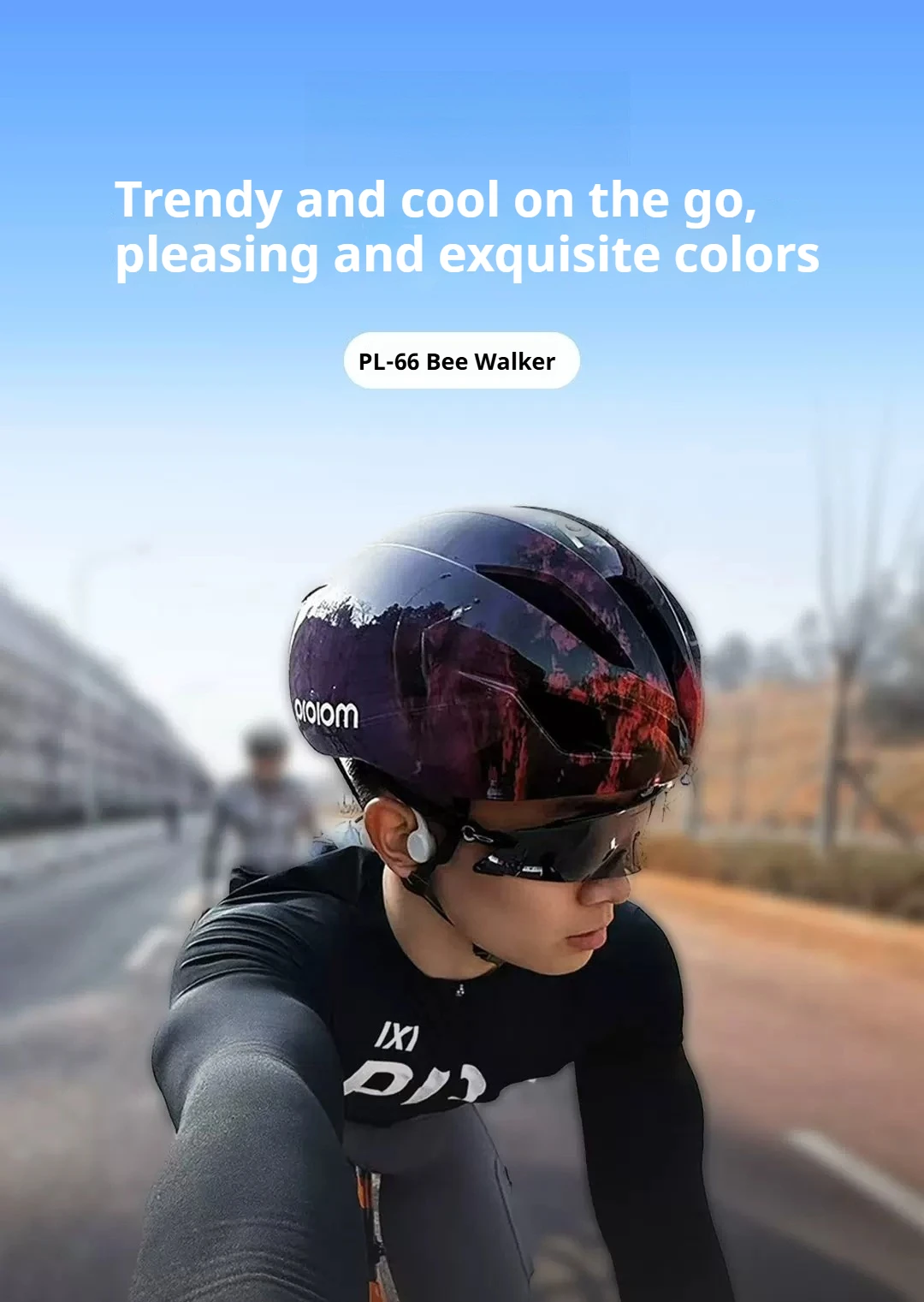 PL-66 new model bicycle riding helmet.Road and Mountain Bike Safety Helmet for Men and Women,Elegant Lightning Design