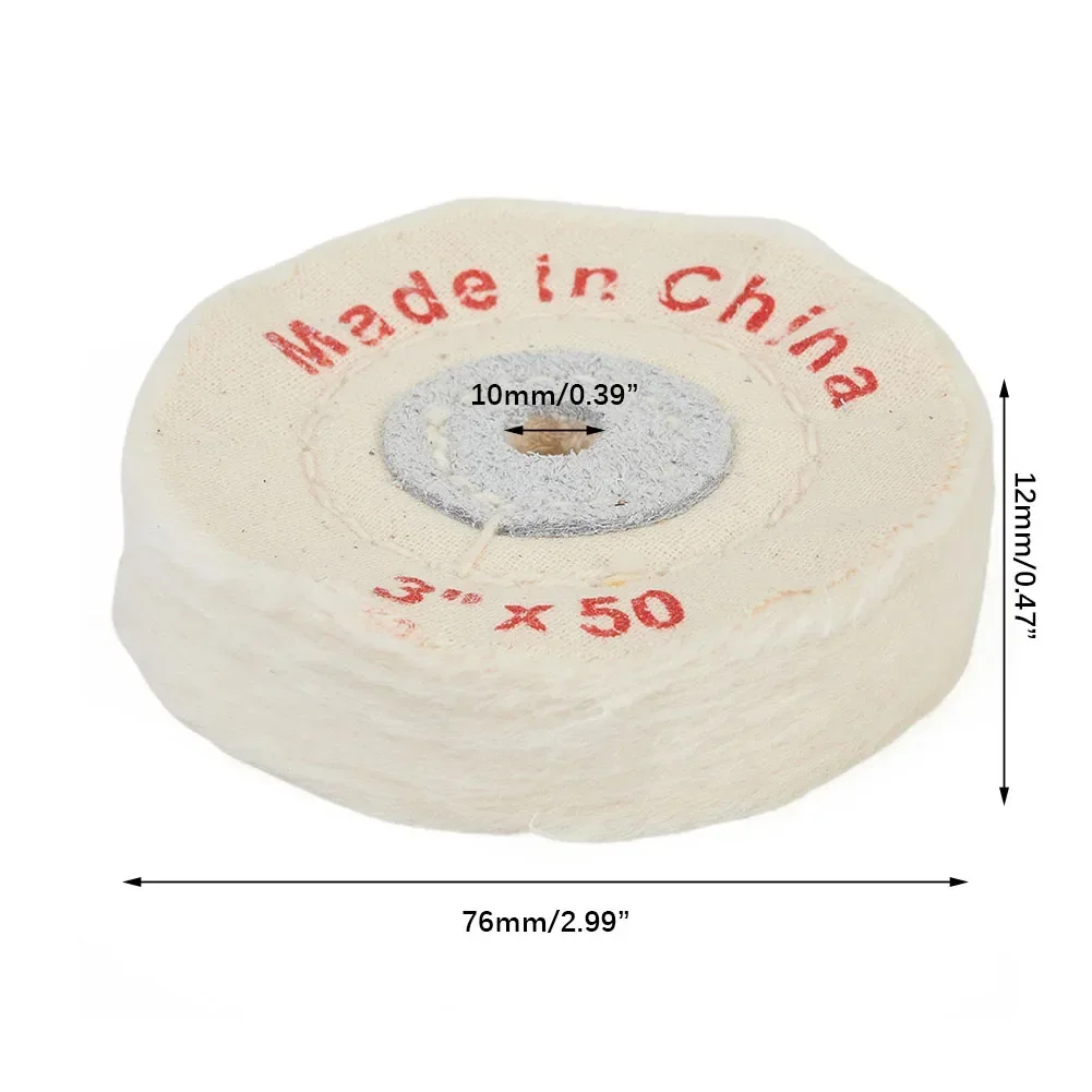 1pcs Buffing Wheel 3in Buffer Reliable Sanding Cloth Buffing For Jewelry For Rotary Tool Grinder Pad Heavy Duty