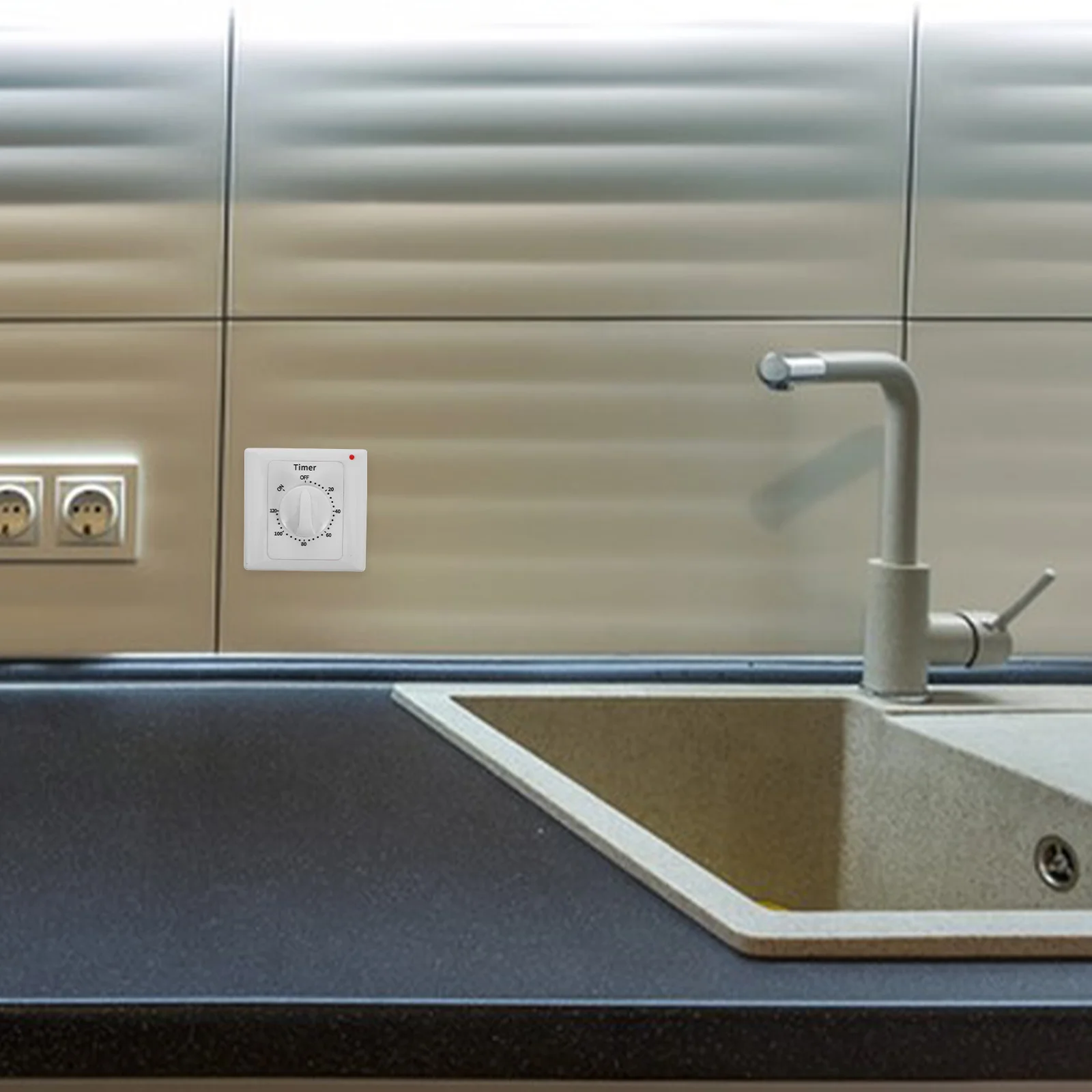 

Переключатель управления таймером, внутренний механический настенный выключатель обратного отсчета для электрической розетки, энергосбережение, безопасное использование из АБС-пластика