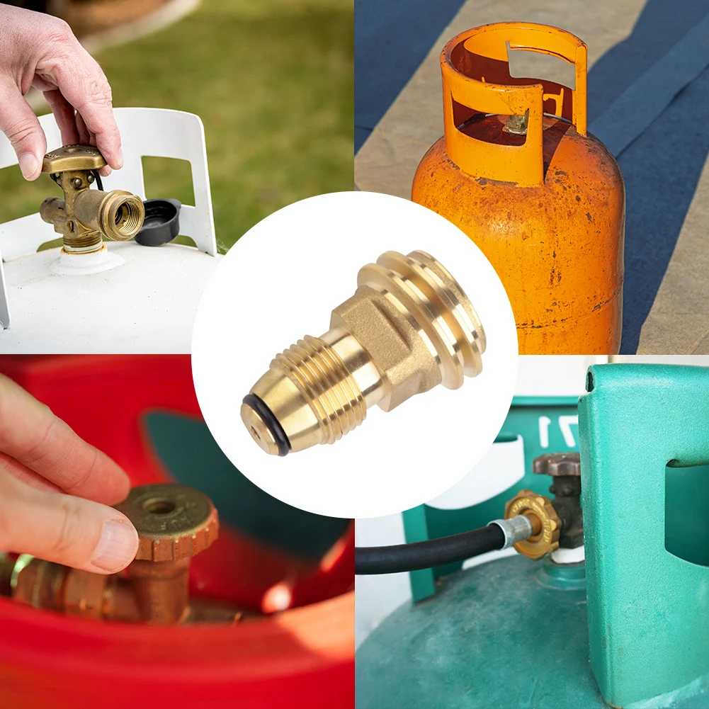 Premium Propane Service Valve Brass Gas Cylinder Regulator Valve Compatible with Grill and Heater Equipment