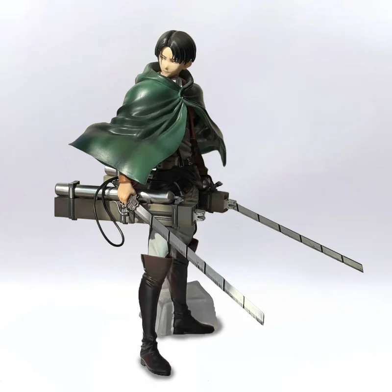 

Attack on Titan Captain Levi Ackerman Figure PVC 22cm Anime Toy Movable Model Collectible Display Authentic In Stock