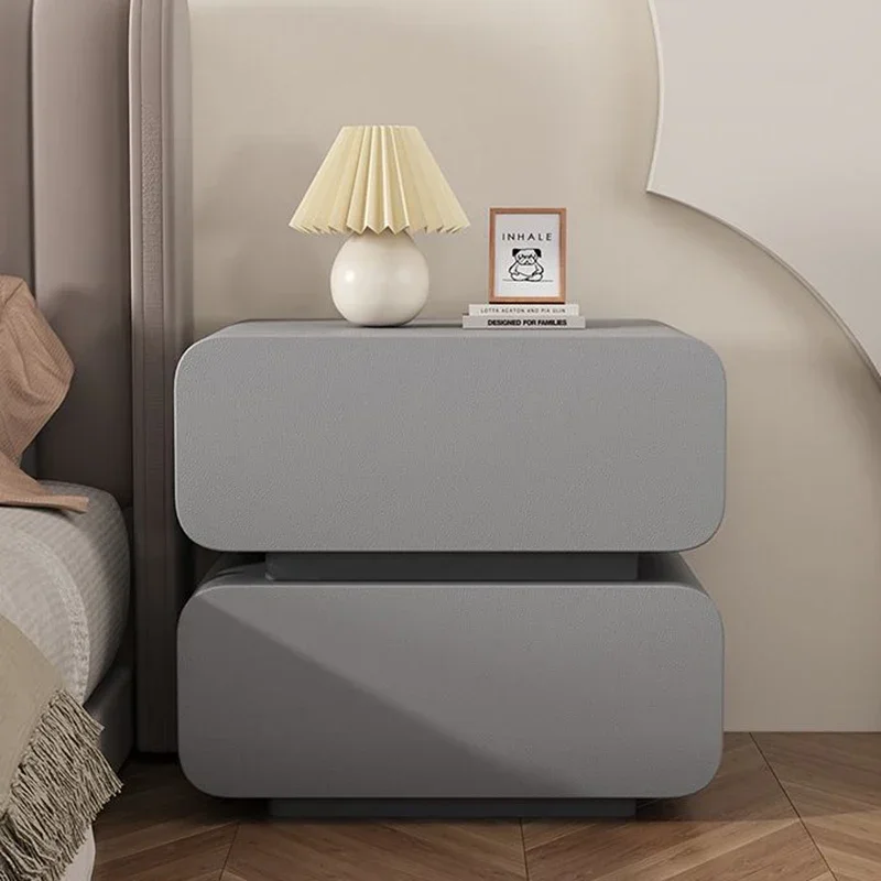 Bedroom Bedside Table Nightstands Nordic Room Night Bed Desk Storage Sofa Side Low Stand Nachttisch Designer Design Living image 3