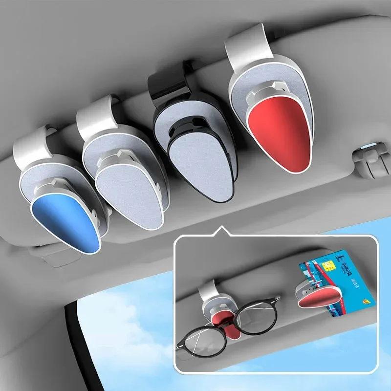 

1pcs Car Glasses Clip, Car Sun Visor Storage Clip, Glasses Holder, Car Interior Sunglasses Clip, Multifunctional Clip Parts