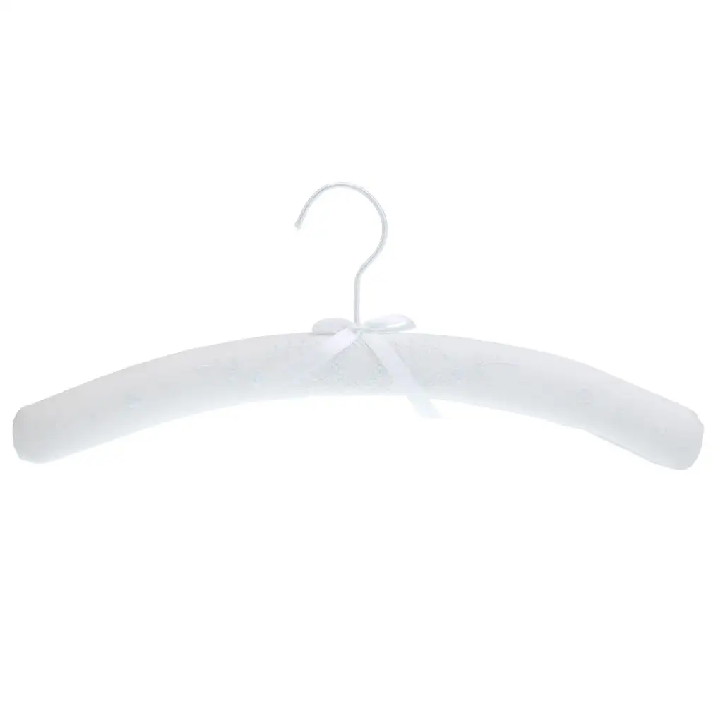Vintage Garment Hanger Linen Cloth Padded Cotton Hanger Non Slip Shoulder Shaper Closet Supply for Formal Dress Care