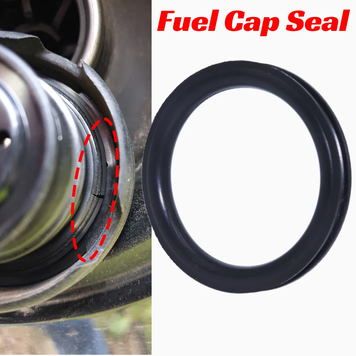 Fuel Cap Seal for VW Amarok Arteon Caddy Beetle Tank Filler Neck Repair Kit V Shape O-ring Rubber Gasket Washer 55x5mm Petrol