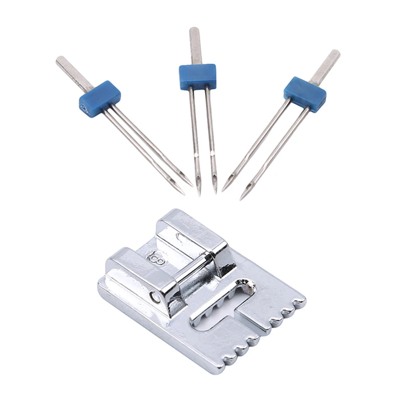 3PCS Sewing Machine Needles Double Twin Needles 2.0/90 3.0/90 4.0/90 Sewing Needles For Most Household Sewing Machine