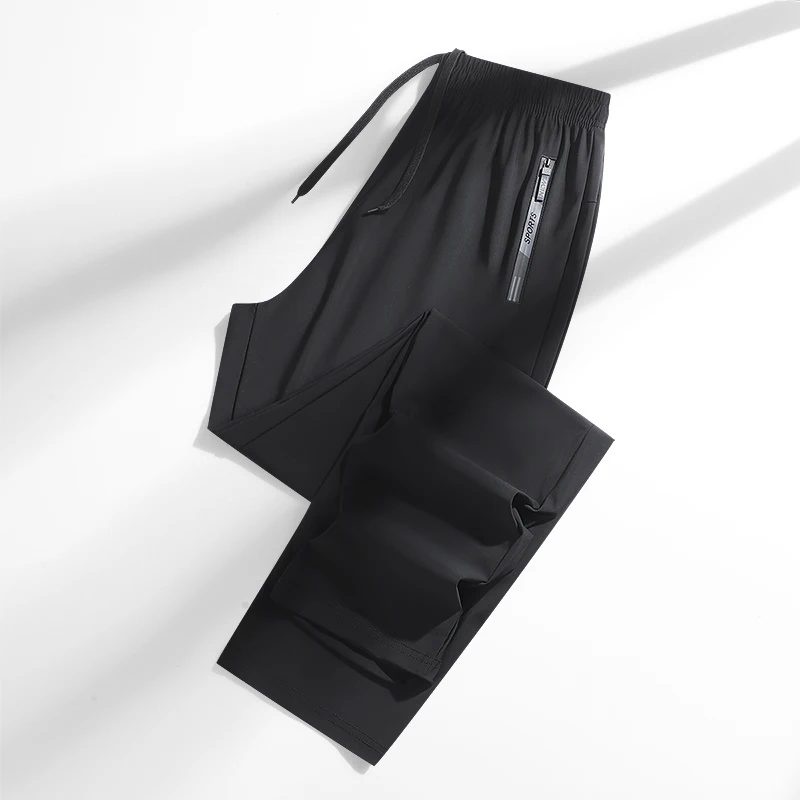 

Летние шелковые брюки-леденцы унисекс для спортзала, высокоэластичные, быстросохнущие, для йоги, разноцветные, повседневные, для бега и тренировок, спортивные брюки на шнурке