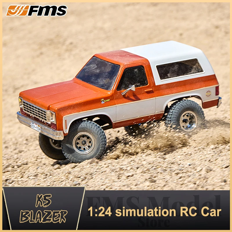 New 1/24 FMS FCX24 K5 Blazer Pickup RC Car Remote Control Climbing Off-Road Vehicle Simulation Model with Two-Speed Transmisson