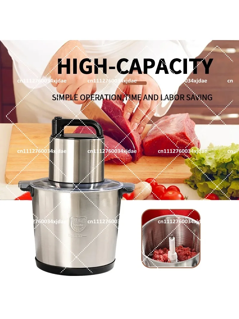 Stainless Steel 6L 8L 10L 12L Three Speed Electric Meat Chopper Grinder Blender Yam Fufu Pounding Machine
