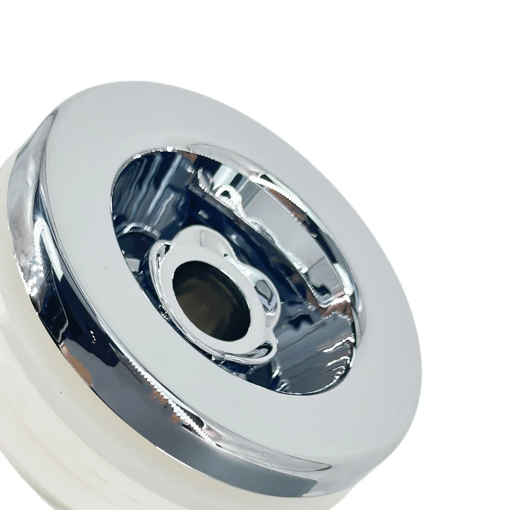 Tappo cromato in ABS Base a forma di V in PVC Copertura da 80 mm Ugello a getto d'acqua da 32 mm Ugello a bolle per vasca da bagno per massaggio Ugello a bolle d'acqua per vasca idromassaggio