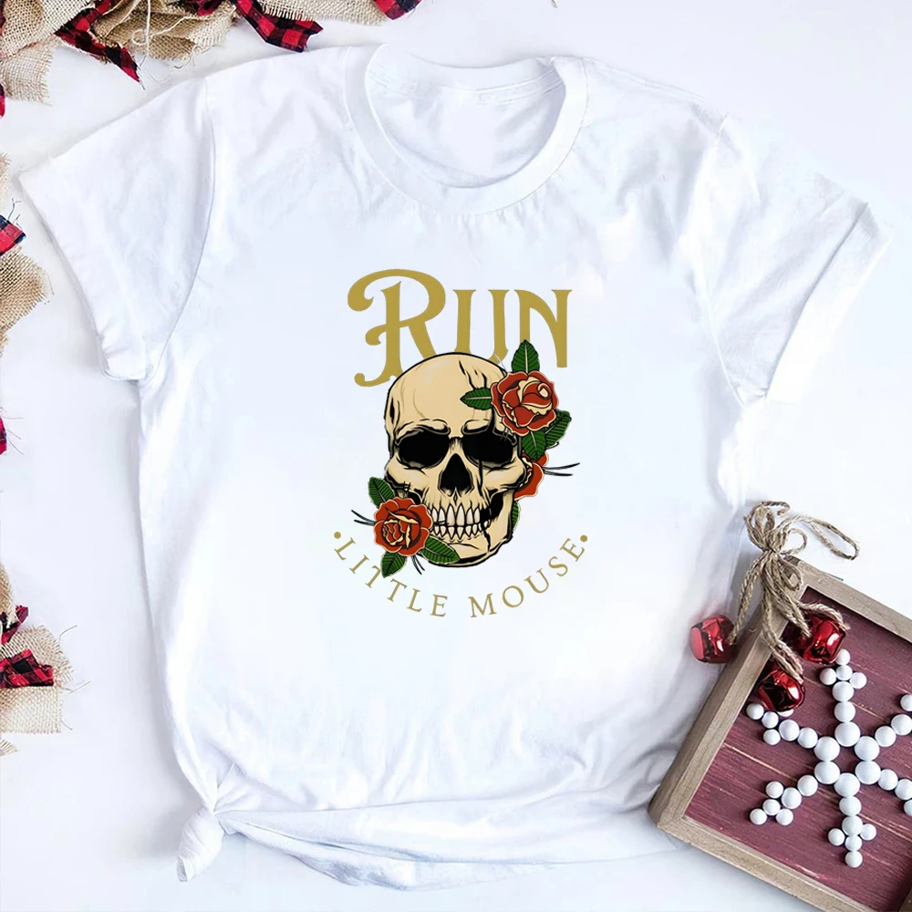 Run Little Mouse Harajuku print tee Dark Romance Reader Merch Bookish Booktok Smut Spicy book reader book club literature shirt