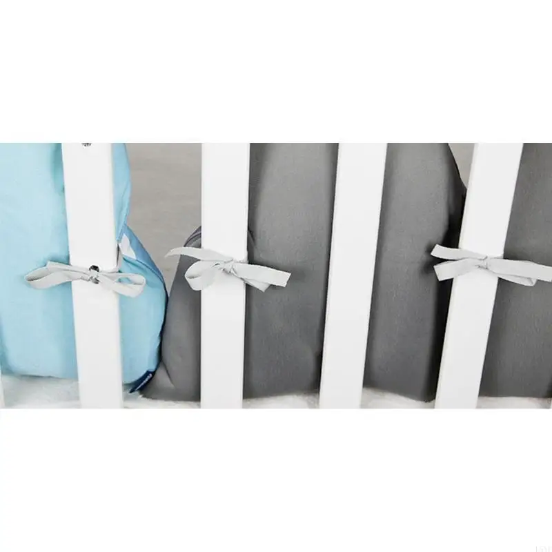 L5YF سرير الطفل الوفير الكرتون وسادة الوفير للرضع لسرير الطفل حامي المهد #3