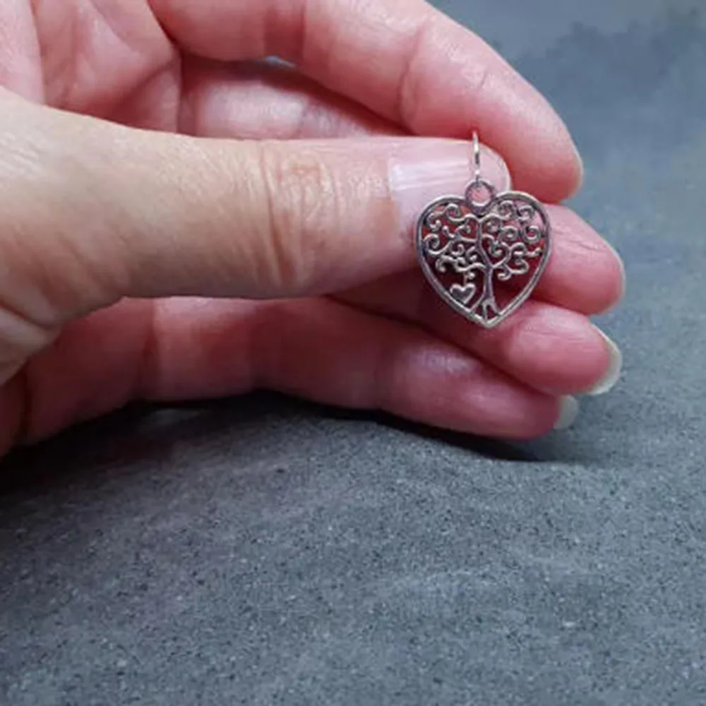 Tree of Life Heart shaped Earrings