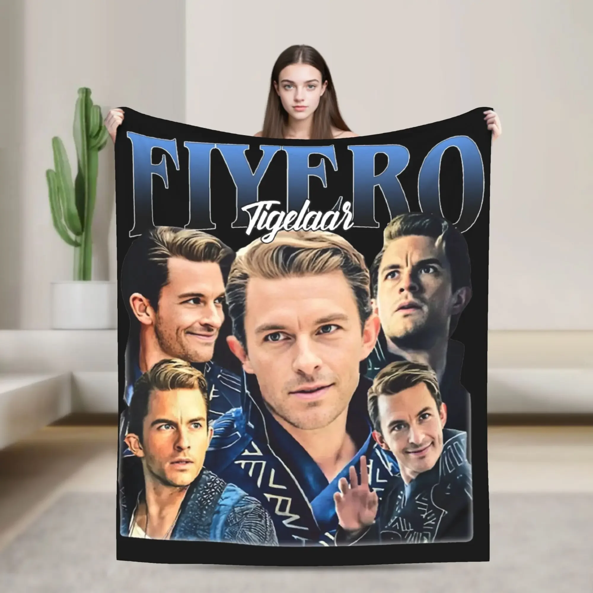 

Плюшевый теплый плед из кораллового флиса в стиле ретро Fiyero Tigelaar s Wicked Movie для спальни и домашнего декора