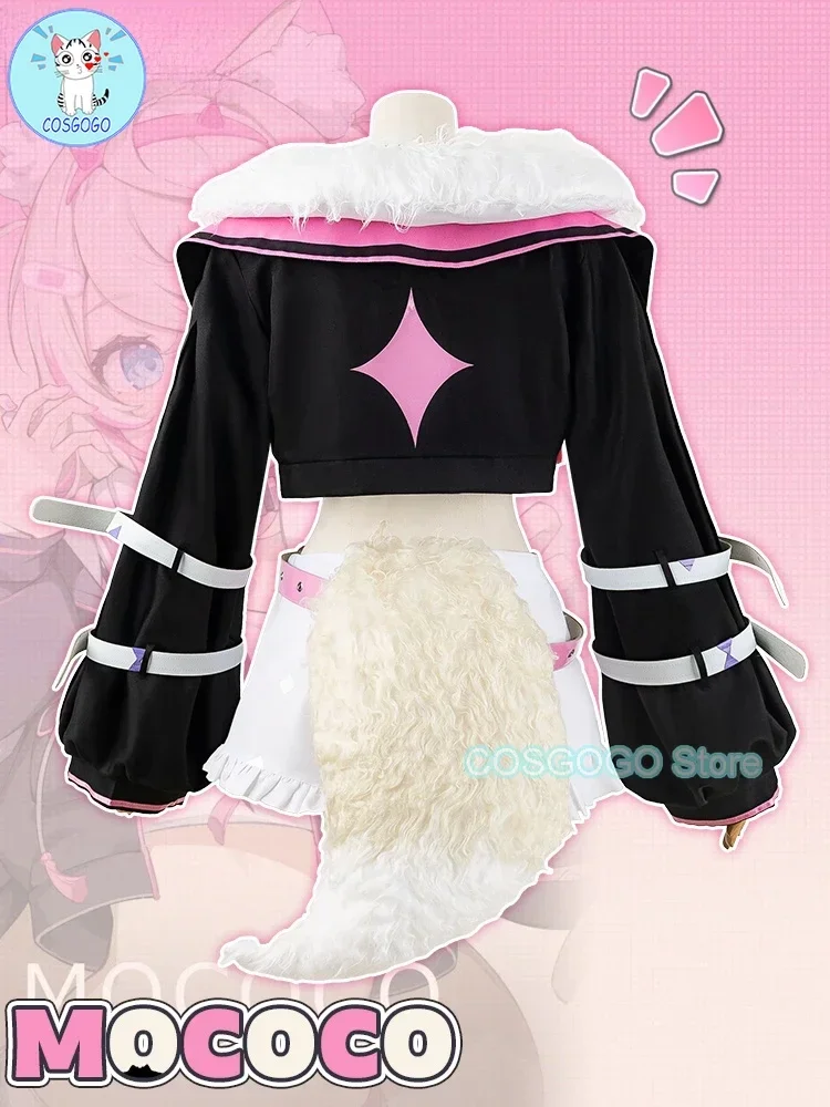 COSGOGO Vtuber Mococo Abyssgard Cosplay Costume Halloween Outfits Women New Suit Uniform