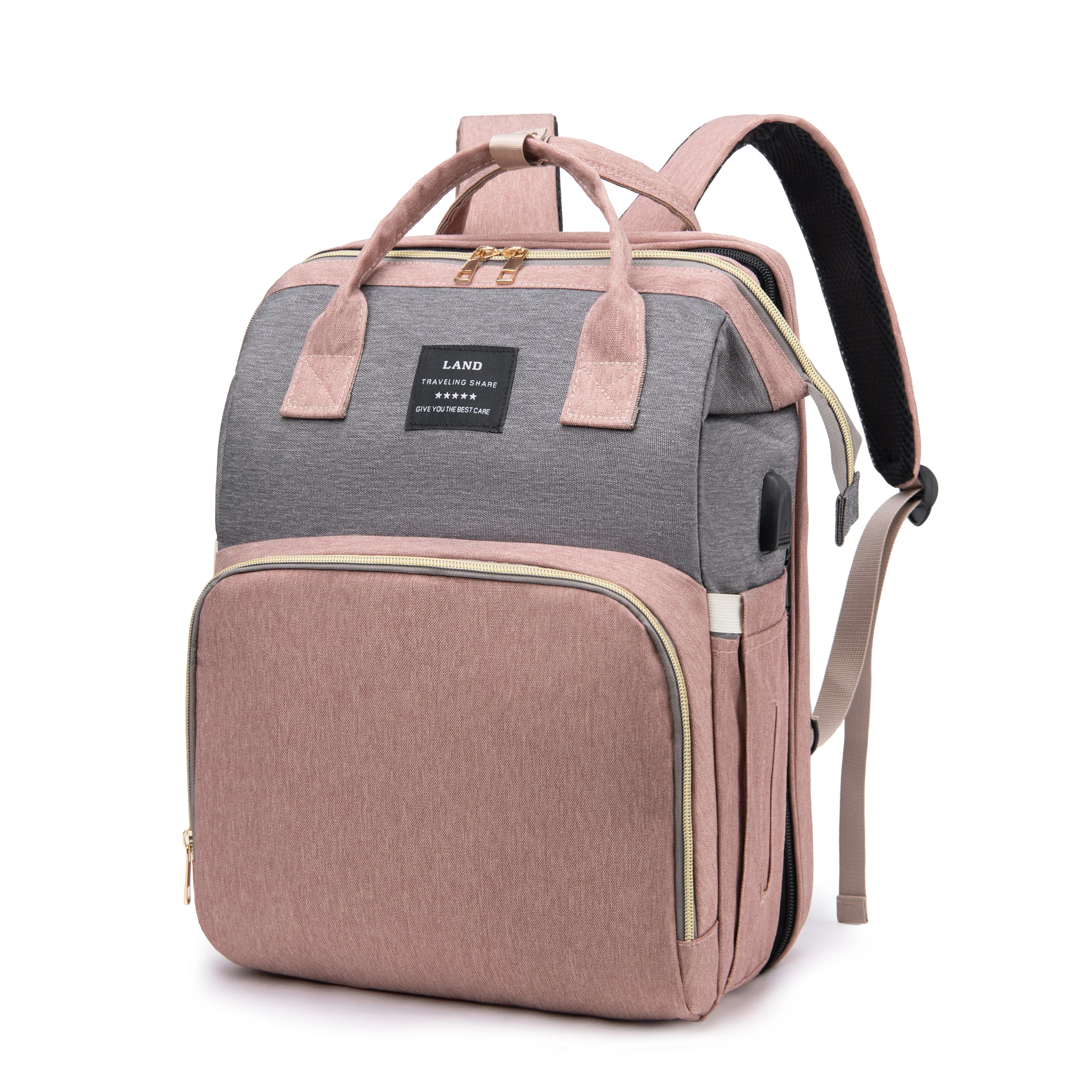 DHDH Foldable Travel Crib and Diaper Backpack 4