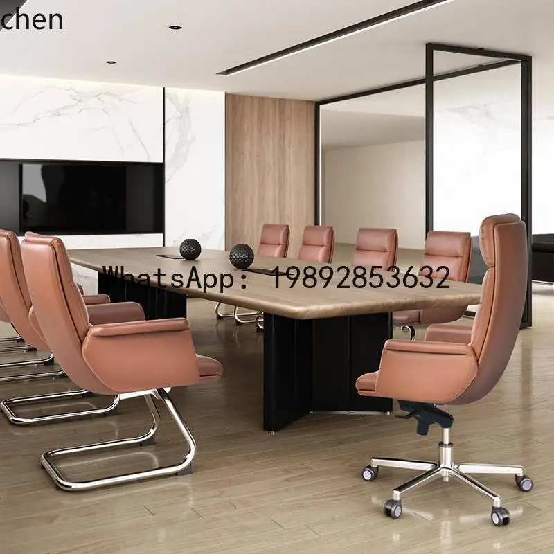 President's Office Chair Cowhide Executive Chair Computer Office Swivel  Business Bow Conference