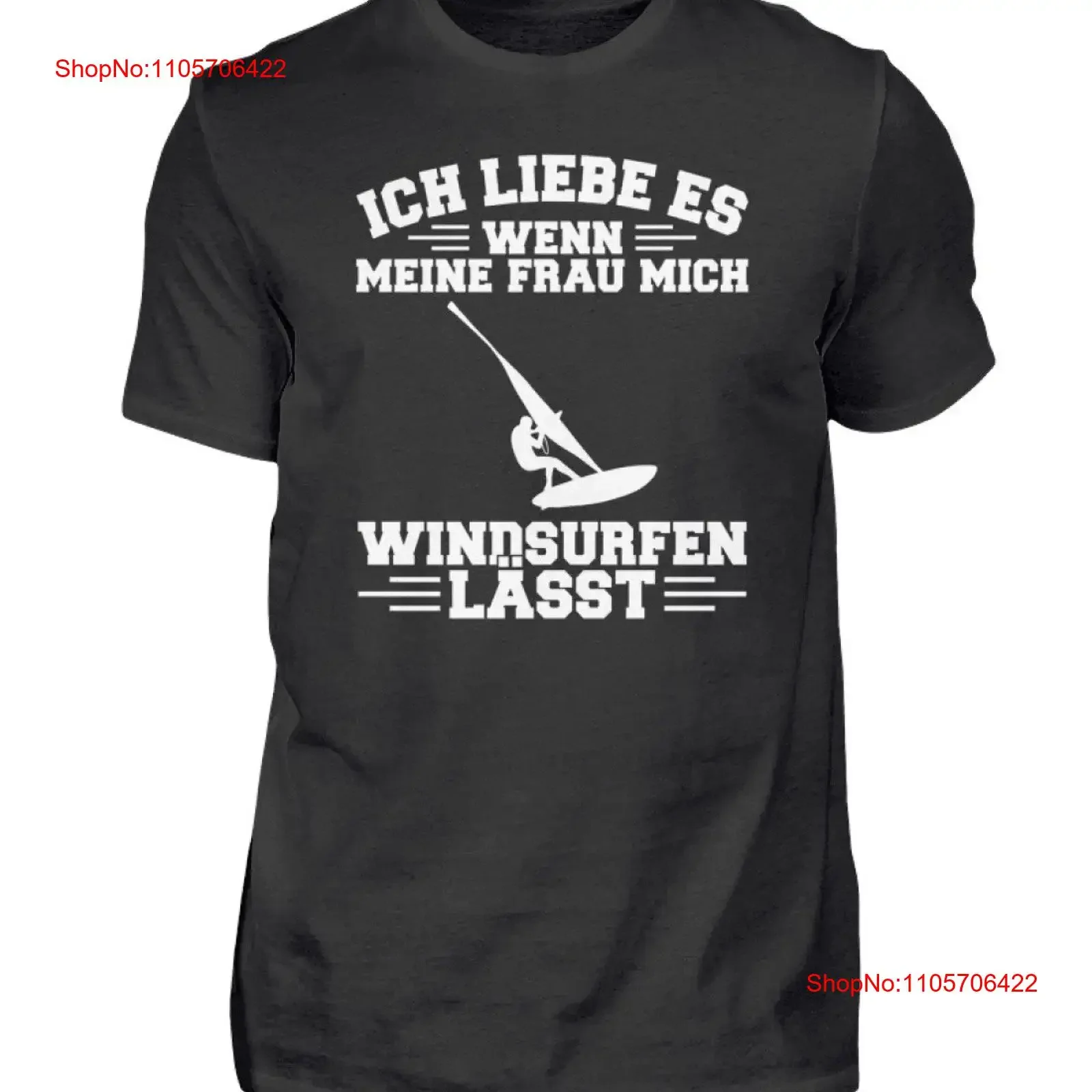 Windsurfer I Love Windsurfing Men's T Shirt vintage Washed Breathable fashion Casual Top For Everyday Wear Stretched streetwear