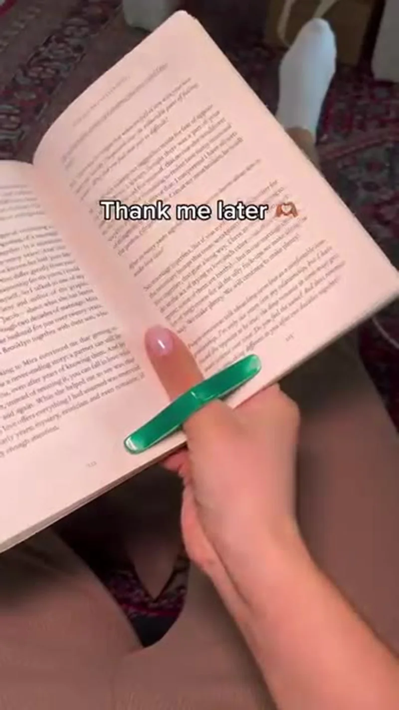 

Thumb Book Support Book Page Holder School Supplies Reading Aids Student Book Accessories Spreader Convenient Bookmark