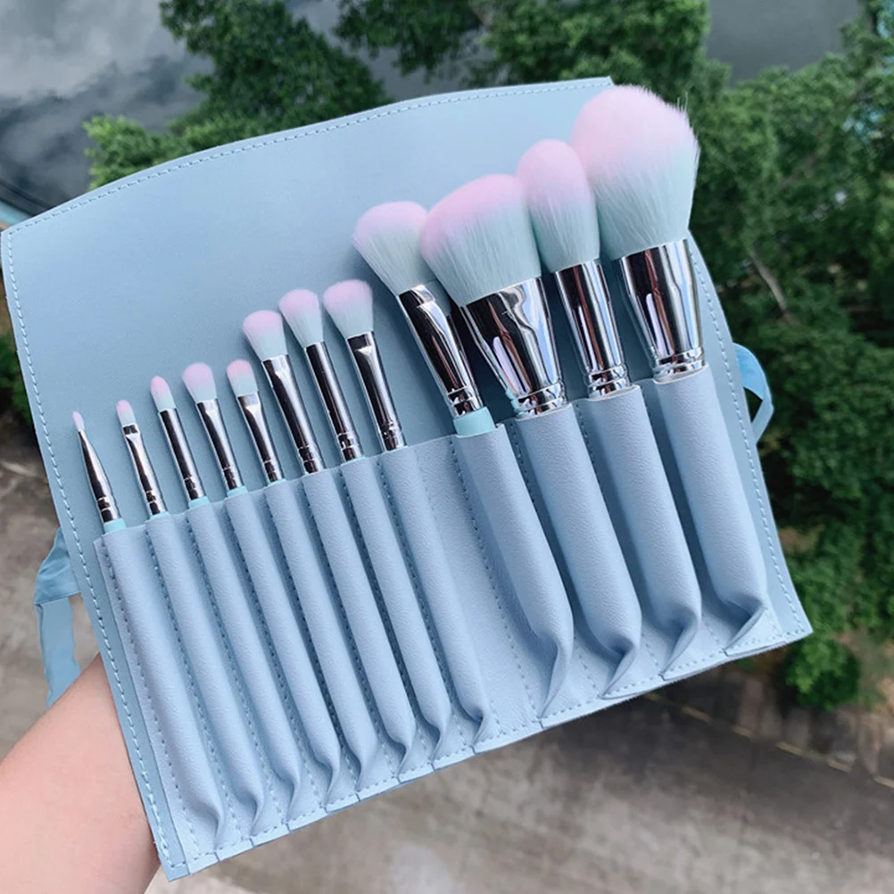 

12pcs Makeup Brush Set Professional Cosmetics Tools For Eyeshadow Foundation Women Glow Soft Bristles Durable Frosted Handle