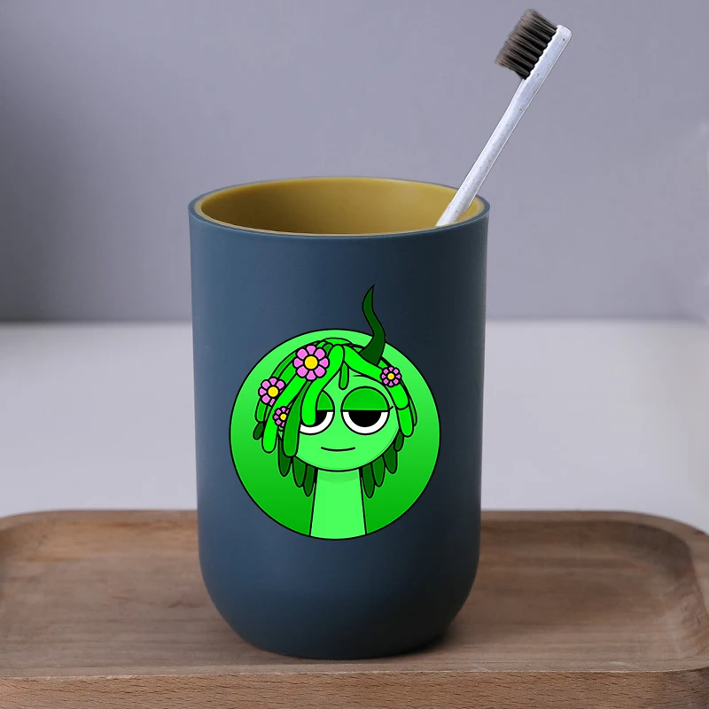 Sprunkis الإبداعية غسول الفم كوب الأطفال الكرتون أنيمي المنزل فرشاة الأسنان أكواب Kawaii كوب عصير الحليب زوجين الزجاج هدية عيد ميلاد #5