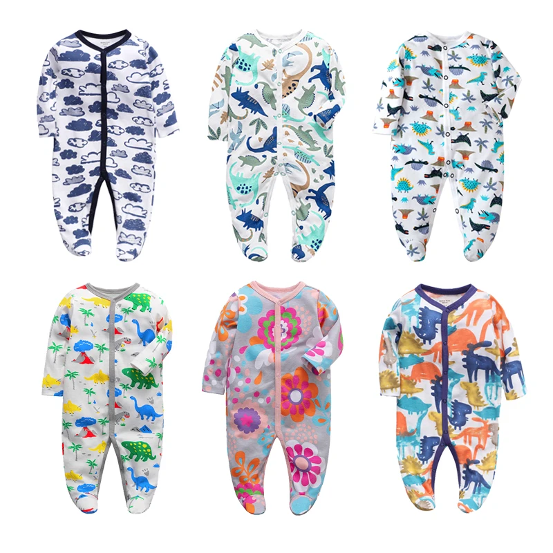 

Новый комбинезон-слип для новорожденных (для девочек и мальчиков), с длинным рукавом, из хлопка, однотонный, 0-12 месяцев, одежда, комбинезон-песочник, детский комбинезон-слип