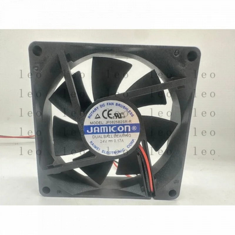 

YY 1 pcs JAMICON Fan JF0825B2SR-R DC24V 0.17A 8025 8cm 2 wire cooling fan #F4