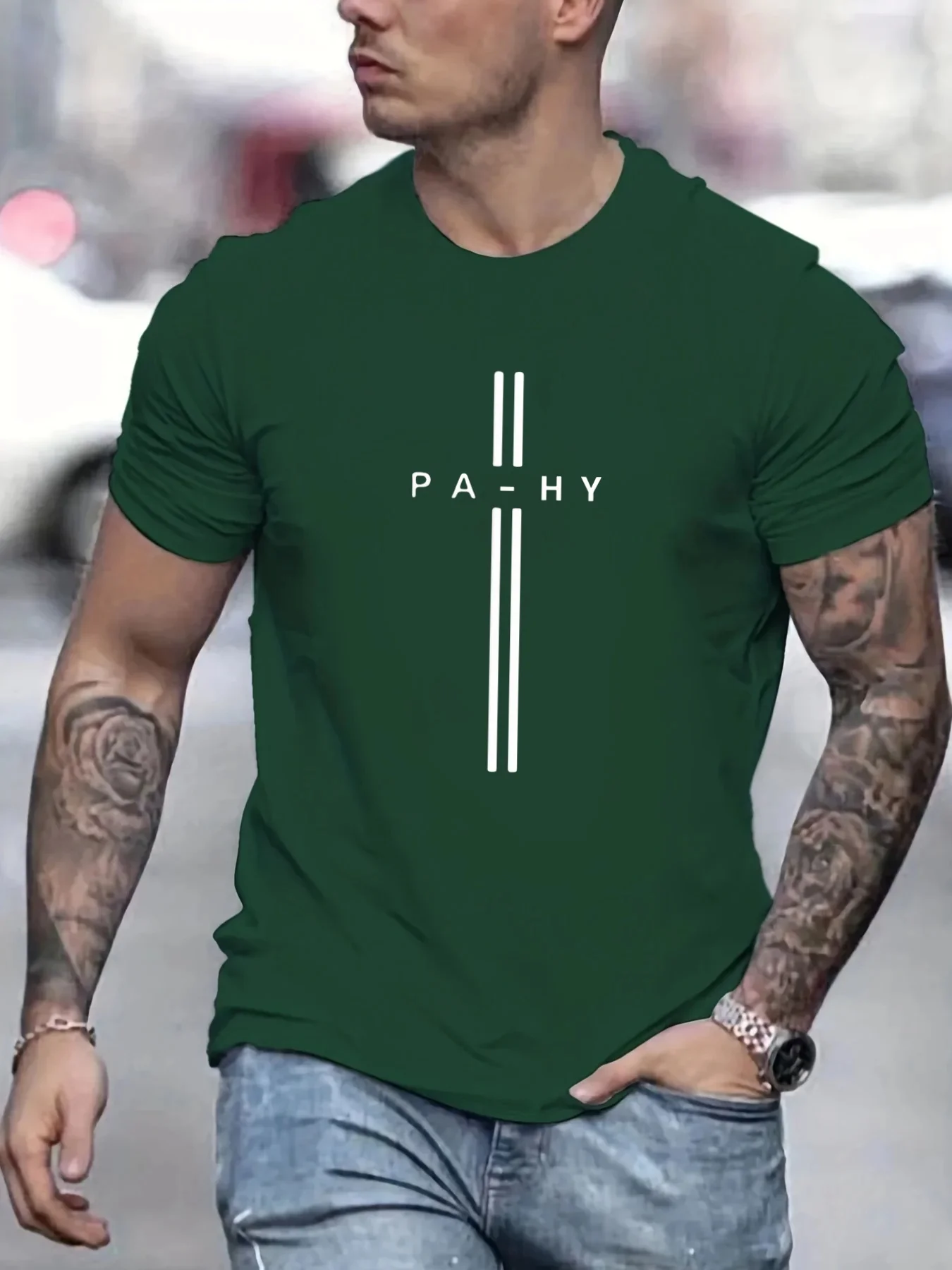 Camiseta de manga corta 2024 de algodón puro para hombre, Top de cuello redondo, estampado de letras, cómodo, informal, de verano, talla suelta, 100%