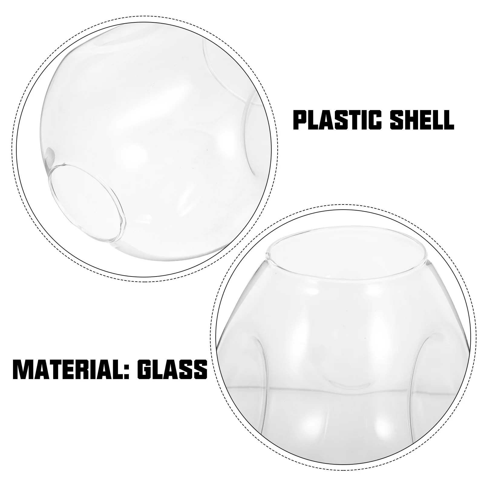 1 pz paralume in vetro trasparente coprilampada per camera da letto in stile europeo decorativo diffusore di luce calda coperchio della lampada paralume in vetro