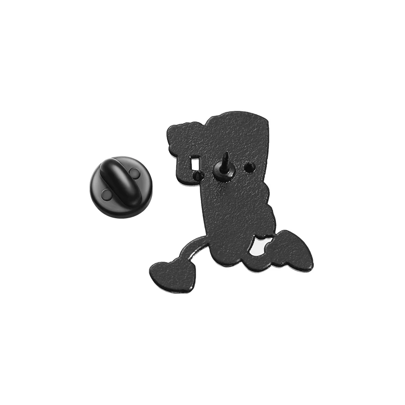 2pcs Cute Cartoon Enamel Badge Personalized Alloy Brooch Bag And Flap Perfect Gift Creative Bag Accessories Charms Cute Badge