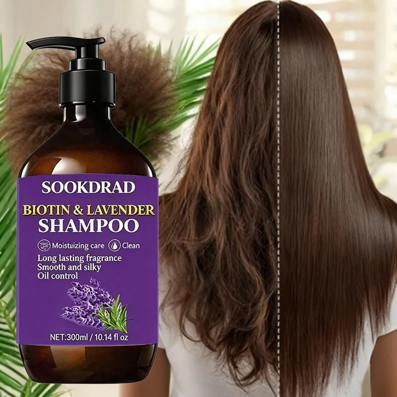 

Biotin & Lavender Shampoo, Lasting Fragrance, Silky Strands, All Types