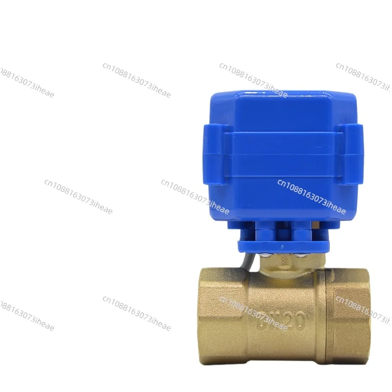 New 6 points HS miniature electric ball valve electric two-way valve DC12V 24V AC220V solenoid valve DN20