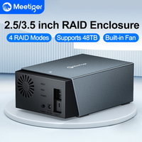 Meetiger HDD Docking Station SATA To USB 3.0 Hard Drive Docking Station for 3.5 Inch Hard Drive Case  with 4 RAID Modes Case