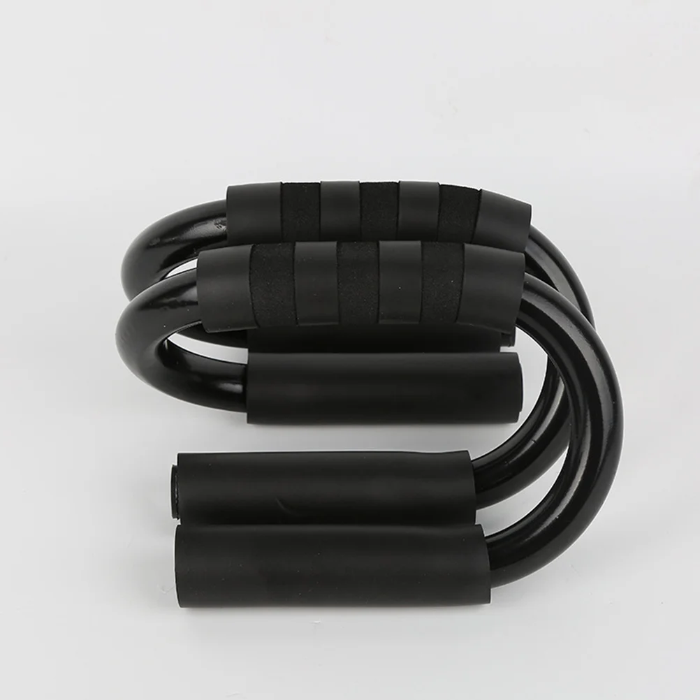 

1Pair S Chest Muscle Trainer Premium Push Up Rack Fitness Push-Up Stand Abdominal Trainer Black Handle S Push-Up Rack
