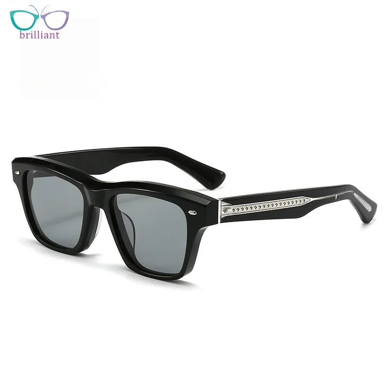 

High End Sunglasses for Men Thick Acetate High-quality Square Outdoor Travel Driving Sun Shading UV400 Fashion SUN GLASSES Women